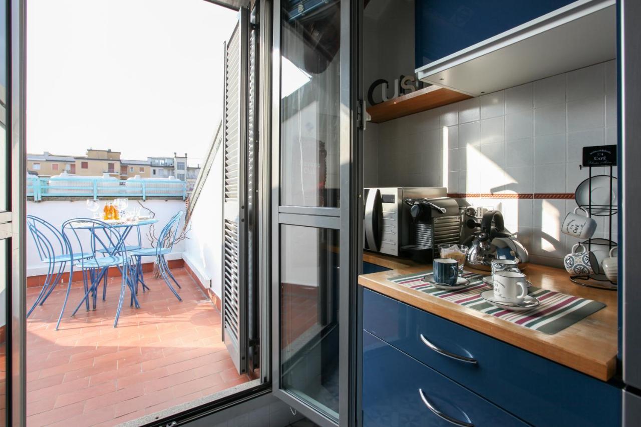 The Cosy Terrace Of Milano- Via Sardegna Apartment Exterior foto